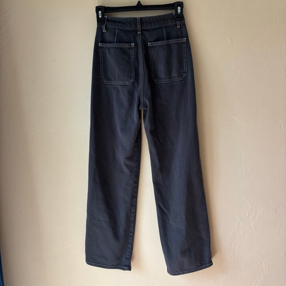 Reformation Lexi High Rise Wide Leg Jeans Size‎ 23 Washed Black - Picture 3 of 14